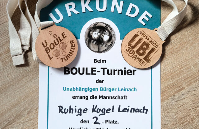 Rückblick auf das Boule-Turnier